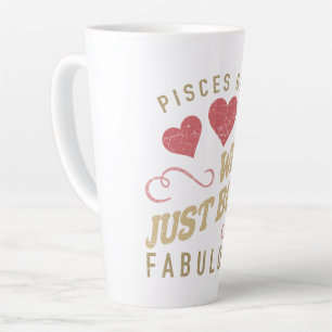 Caneca De Café Latte Peixes Fabulosos Para As Mulheres