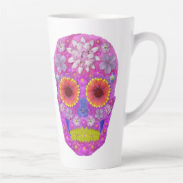 Caneca De Café Latte Pele da Flor 2
