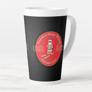 Caneca De Café Latte Pele Puro-Largura com Papais noeis