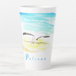 Caneca De Café Latte Pelican
