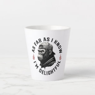 Caneca De Café Latte Pelo que eu sei, sou um macaco engraçado