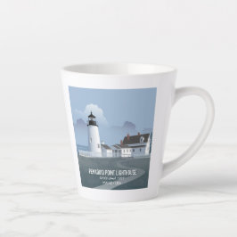 Caneca De Café Latte Pemaquid Point Lighthouse