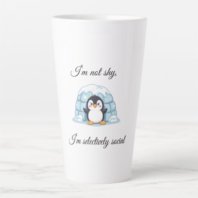 Caneca De Café Latte Penguin & Igloo Mug (Frente)
