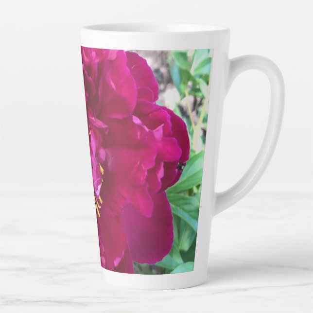 Caneca De Café Latte Peony (Direita)