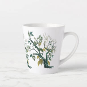 Caneca De Café Latte Pequena lata de 12 oz Artística Inspirada na Nat