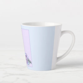 Caneca De Café Latte Pequeno Aqua Rosa