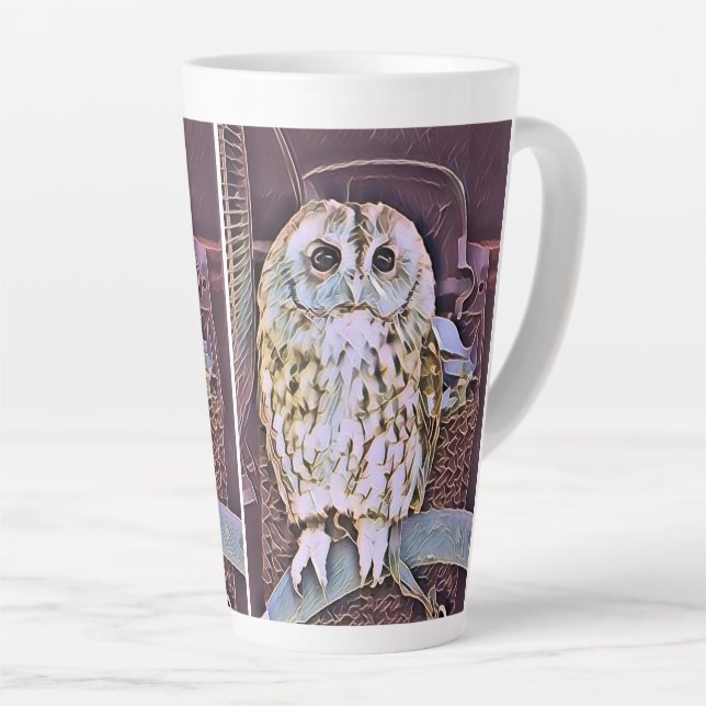 CANECA DE CAFÉ LATTE PEQUENO OWL (Ângulo direito)