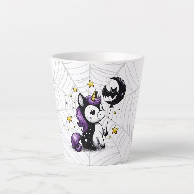 Caneca De Café Latte Pequeno Unicórnio (Frente)