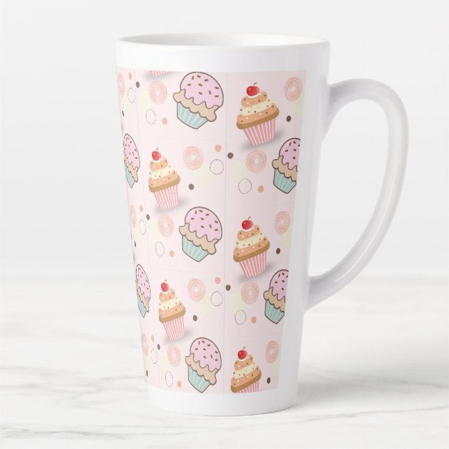 Caneca De Café Latte pequenos pastéis  (Direita)