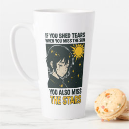 Caneca De Café Latte Perca as estrelas
