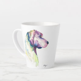 Caneca De Café Latte Perfil de Puppy