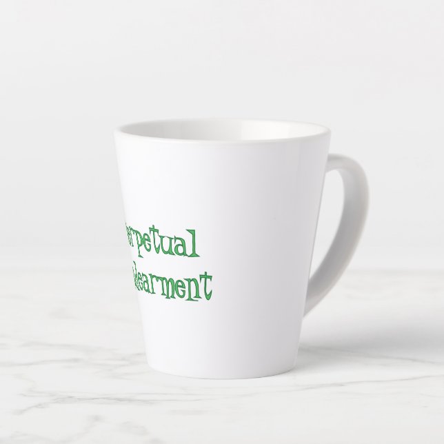 Caneca De Café Latte Perpetual Endearment Latte Mug (Ângulo direito)
