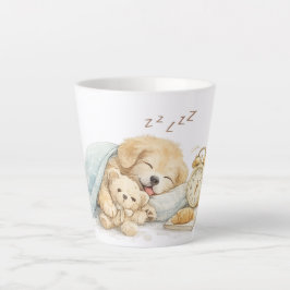 Caneca De Café Latte perro durmiendo
