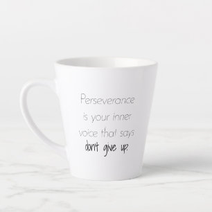 Caneca De Café Latte Perseverança Latte Mug