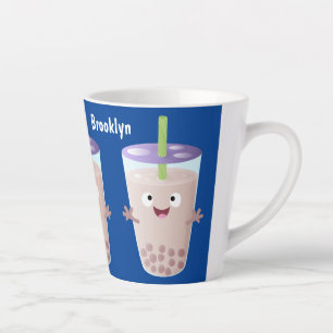Caneca De Café Latte Personagem de desenho animado de bobina de chá de