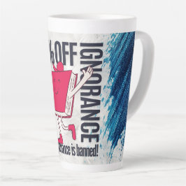 Caneca De Café Latte Personagem do Livro Vermelho Caprichoso Ignorância