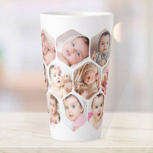 Caneca De Café Latte Personalizadas Fotos de Bebê para Crianças de Hone