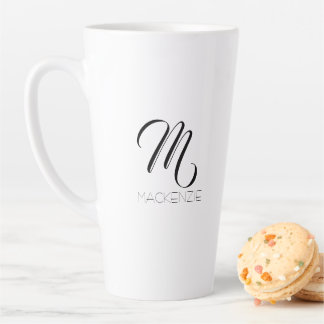 Caneca De Café Latte Personalizado Simplesmente Elegante