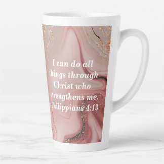 Caneca De Café Latte Personalizar a Cotação de Scripting de Bíblia Pers