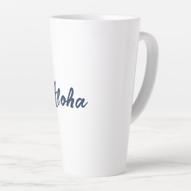 Caneca De Café Latte Personalizar ou personalizar (Ângulo direito)