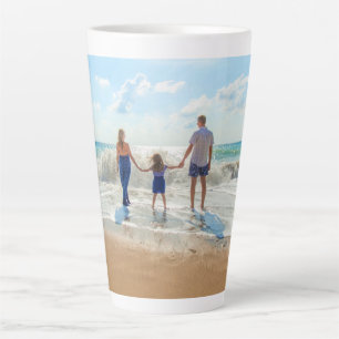 Caneca De Café Latte Personalize a caneta Latte de Foto