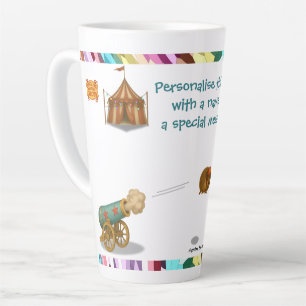 Caneca De Café Latte Personalize: Hannibal a Bola de Canhão