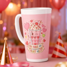 Caneca De Café Latte Personalized Cute Milkshake Valentine