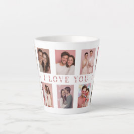 Caneca De Café Latte Personalized Valentine's Day Latte Mug Photos