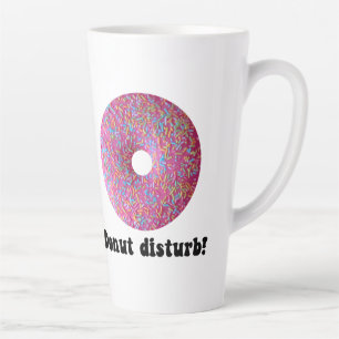 Caneca De Café Latte Perturbação da rosquinha