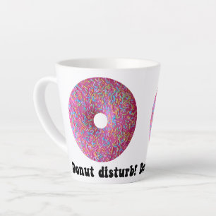 Caneca De Café Latte Perturbação da rosquinha