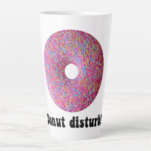 Caneca De Café Latte Perturbação da rosquinha