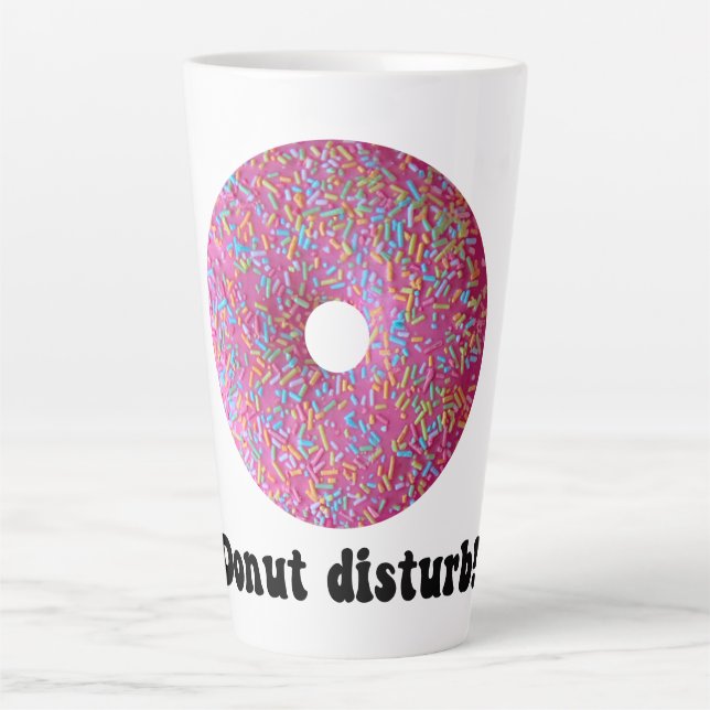 Caneca De Café Latte Perturbação da rosquinha (Frente)