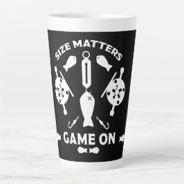 Caneca De Café Latte Pesca do salmão selvagem