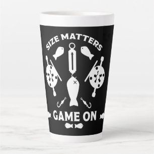 Caneca De Café Latte Pesca do salmão selvagem
