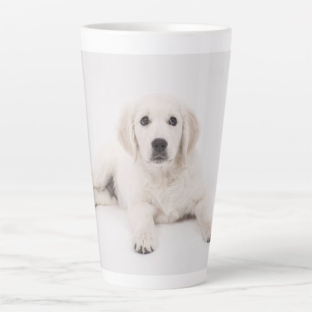 Caneca De Café Latte Pet ou foto personalizados da família (Frente)