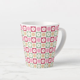 Caneca De Café Latte Pétalas em Silêncio 04. Estampa Floral.