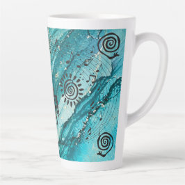 Caneca De Café Latte Petrogliceróis Americanos Kokopelli