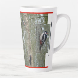 Caneca De Café Latte Pica-Pau Colagem Lata