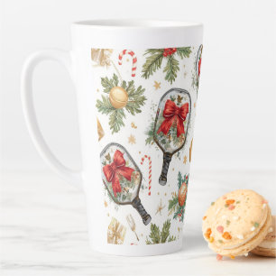 Caneca De Café Latte Pickleball Natal com Remo