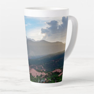 Caneca De Café Latte Pikes Preguiçosos Pico Lado do Sol