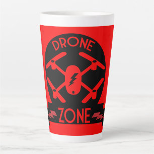 Caneca De Café Latte Piloto de Drone Hobby