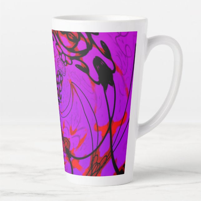 Caneca De Café Latte Pink Bandit (Direita)