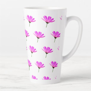Caneca De Café Latte Pink Daisy