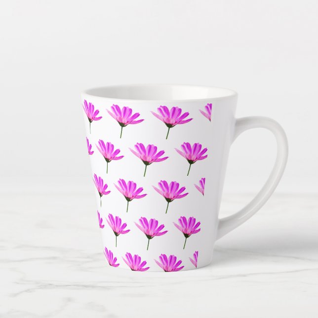 Caneca De Café Latte Pink Daisy   (Direita)