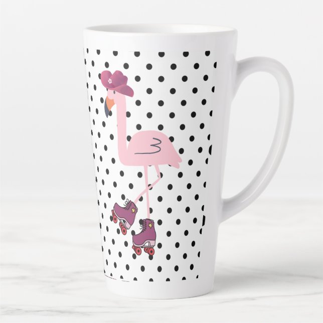 Caneca De Café Latte pink garza (Direita)
