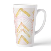 Pink & Gold Botanical Palm Leaves