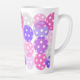 Caneca De Café Latte Pink/Pickle Ball Mug