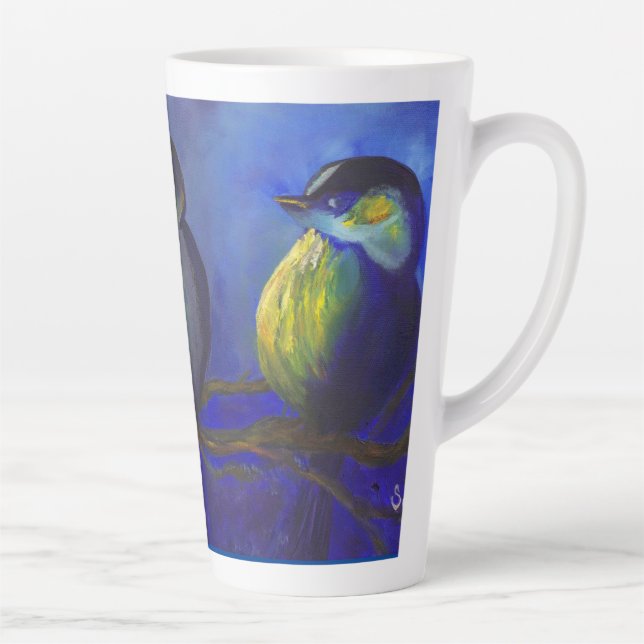 Caneca De Café Latte Pintinhos 'a Chillin' (Direita)