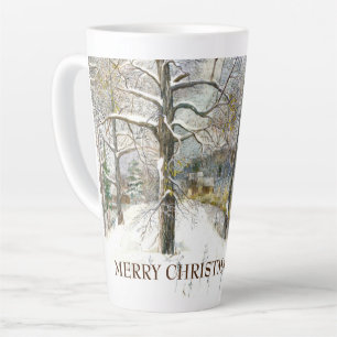 Caneca De Café Latte Pintor de aquarela