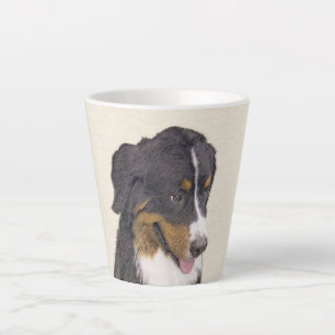 Caneca De Café Latte Pintura de Cachorro de Montanha Bernese - Arte Ori